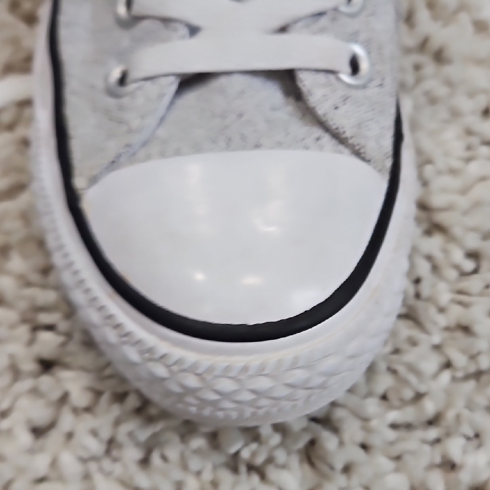 Casual Gray and White Women's Sneakers - Picture 11 of 14